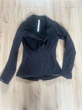lululemon athletica Black Asymmetrical Zip Utility Jacket
